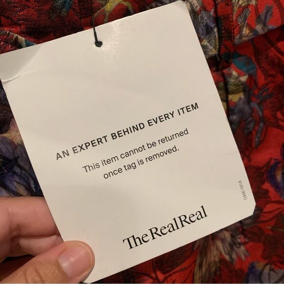 IRO Floral Belted Brocade Jacquard High-Rise Shorts Red/Multi Size 38 (6) Luxury - Picture 9 of 13